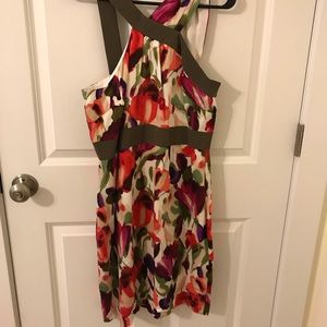 Sexy sleeveless floral dress